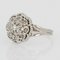 French Diamond 18 Karat White Gold Ring, 1960s 6