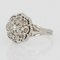 French Diamond 18 Karat White Gold Ring, 1960s, Image 6