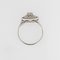 French Diamond 18 Karat White Gold Ring, 1960s, Image 11