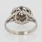 French Diamond 18 Karat White Gold Ring, 1960s, Image 7