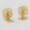 Modern 18 Karat Yellow Gold Filigree Cufflinks, Set of 2, Image 3