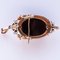 19th-Century Natural Pearls & Onyx Cameo 18 Karat Rose Gold Pendant Brooch 19