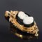 19th-Century Natural Pearls & Onyx Cameo 18 Karat Rose Gold Pendant Brooch 15