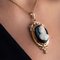 19th-Century Natural Pearls & Onyx Cameo 18 Karat Rose Gold Pendant Brooch 14