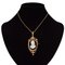 19th-Century Natural Pearls & Onyx Cameo 18 Karat Rose Gold Pendant Brooch 3