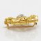 Art Nouveau French Wiese Spirit Yellow Gold Diamond Brooch 6