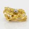 Art Nouveau French Wiese Spirit Yellow Gold Diamond Brooch 4