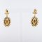 Yellow Gold Opal Dangling Earrings, 1960s, Set of 2 6