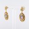 Yellow Gold Opal Dangling Earrings, 1960s, Set of 2 3