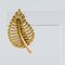 French 18 Karat Yellow Gold Leaf Shaped Clip Earrings, 1980s, Set of 2, Image 7