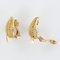 French 18 Karat Yellow Gold Leaf Shaped Clip Earrings, 1980s, Set of 2, Image 8