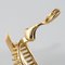 French 18 Karat Yellow Gold Leaf Shaped Clip Earrings, 1980s, Set of 2, Image 10