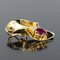 Modern Diamond & Ruby Yellow Gold Pendant and Earrings, Set of 2, Image 12