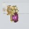 Lámpara colgante y pendientes modernos de oro amarillo rubí y diamantes. Juego de 2, Imagen 11
