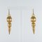20th-Century Italian Yellow Gold Dangle Earrings, Set of 2 4