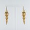 20th-Century Italian Yellow Gold Dangle Earrings, Set of 2, Image 4