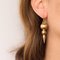 20th-Century Italian Yellow Gold Dangle Earrings, Set of 2 2