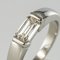 Modern 0.75 Carat Emerald-Cut Diamond Platinum Ring 7