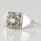 Art Deco White Gold Platinum Diamond Ring, 1930s, Image 6