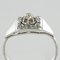 Art Deco White Gold Platinum Diamond Ring, 1930s, Image 10