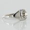 Art Deco White Gold Platinum Diamond Ring, 1930s, Image 11