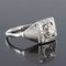Art Deco White Gold Platinum Diamond Ring, 1930s 7