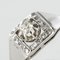 Art Deco Platin Ring in Weißgold mit Diamanten, 1930er 4