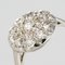 Belle Époque Diamond 18 Karat White Gold Flat Round Ring, 1920s 9