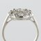 Belle Époque Diamond 18 Karat White Gold Flat Round Ring, 1920s 7