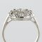 Belle Époque Diamond 18 Karat White Gold Flat Round Ring, 1920s, Image 7