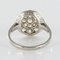 Belle Époque Diamond 18 Karat White Gold Flat Round Ring, 1920s 13