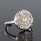 Belle Époque Diamond 18 Karat White Gold Flat Round Ring, 1920s 4