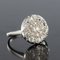 Belle Époque Diamond 18 Karat White Gold Flat Round Ring, 1920s, Image 4