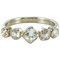 1900s Belle Époque Diamond Platinum and White Gold Band Ring, 1900s, Image 1