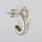 Boucles d'Oreilles Diam 18 Carat en Or Blanc Brossé, Set de 2 7