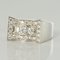 Art Deco Style 0.87 Carat 18 Karat White Gold Ring, Image 3