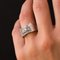 Art Deco Style 0.87 Carat 18 Karat White Gold Ring 8