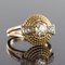 French Cushion and Rose Cuts Diamond 18 Karat Yellow Gold Ring, 1960s 10