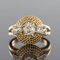 French Cushion and Rose Cuts Diamond 18 Karat Yellow Gold Ring, 1960s 11