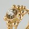 French Diamond 18 Karat Yellow Gold Ring, 1960s, Image 5