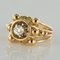 Französischer Ring aus 18 Karat Gelbgold in Diamantenform, 1960er 3