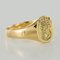 18 Karat Yellow Gold Armorial Bearings Unisex Signet Ring, Image 9