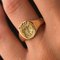 18 Karat Yellow Gold Armorial Bearings Unisex Signet Ring 5