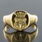 18 Karat Yellow Gold Armorial Bearings Unisex Signet Ring, Image 3