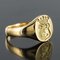 18 Karat Yellow Gold Armorial Bearings Unisex Signet Ring 4