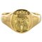 18 Karat Yellow Gold Armorial Bearings Unisex Signet Ring 1
