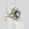 Sapphire & Diamond Gold Platinum Ring, Image 10