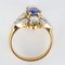 Sapphire & Diamond Gold Platinum Ring, Image 12