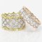 Diamond Two Color Gold Filigree Ring, Image 6