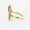 Enamel Diamond and Yellow Gold Butterfly Ring 5
